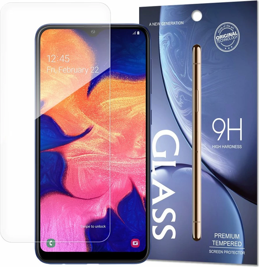 Mbrojtës ekrani xhami i temperuar Hurtel për Samsung Galaxy A10, 9H, paketim zarf