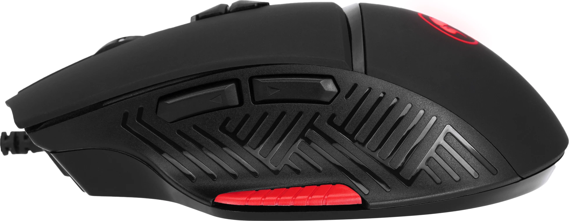 Set Maus + Mauspad Marvo M355+G1 7200 DPI USB, kuqe/zi, 2-në-1