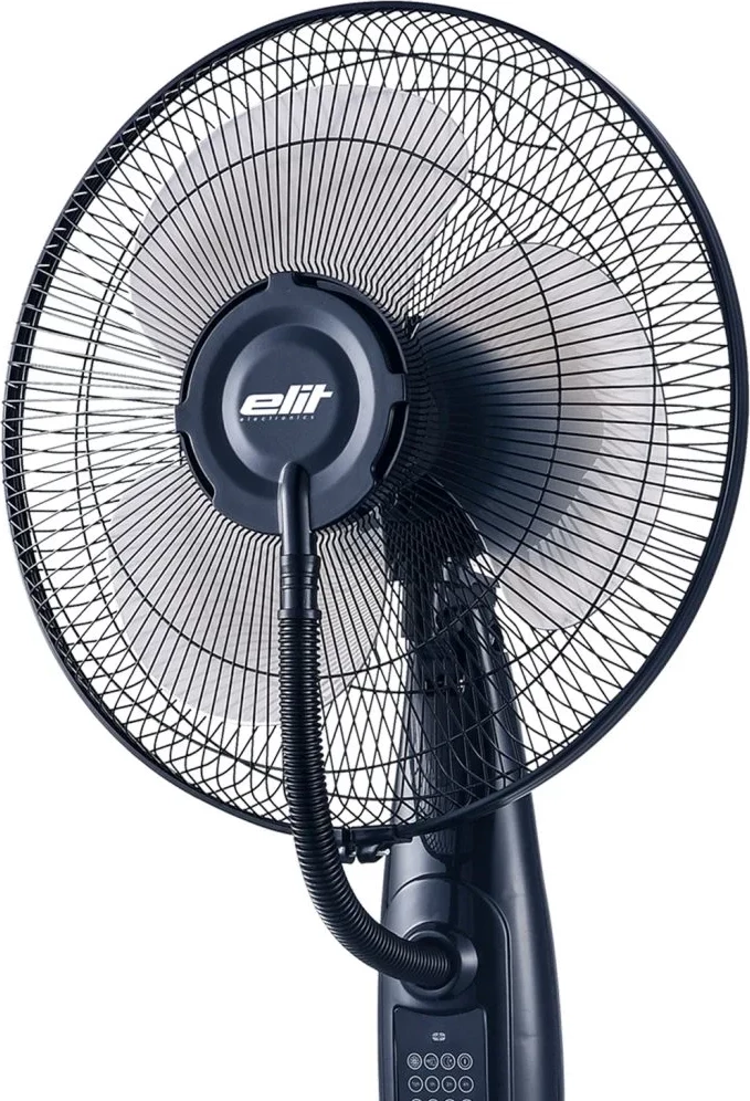 Ventilator në këmbë Elit FSM-4012N 16" me mjegullues, 75W, depo uji 3.2L, 3 shpejtësi, telekomandë, timer 7.5h, i zi