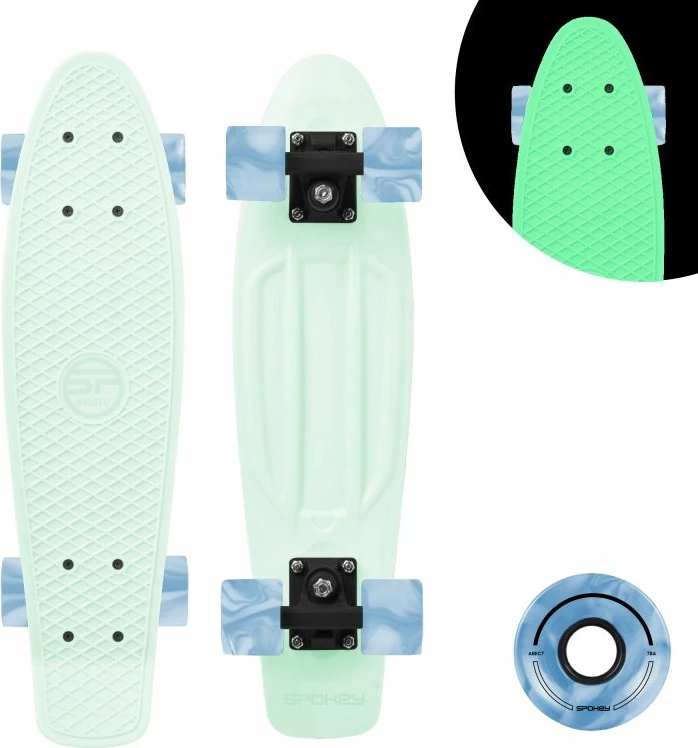 Skateboard për fëmijë Spokey, e gjelbër