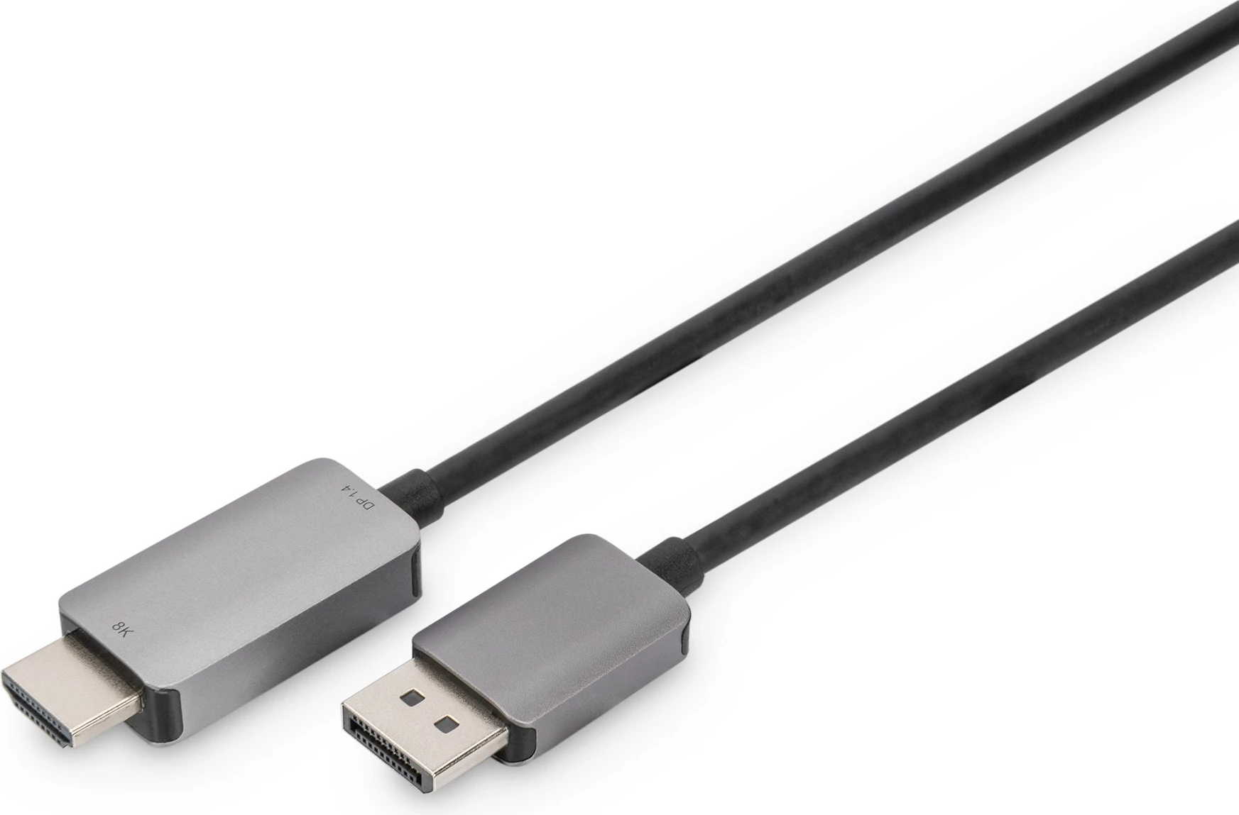 Kabllo adapter Digitus DisplayPort në HDMI, 1m, 8K, e zezë