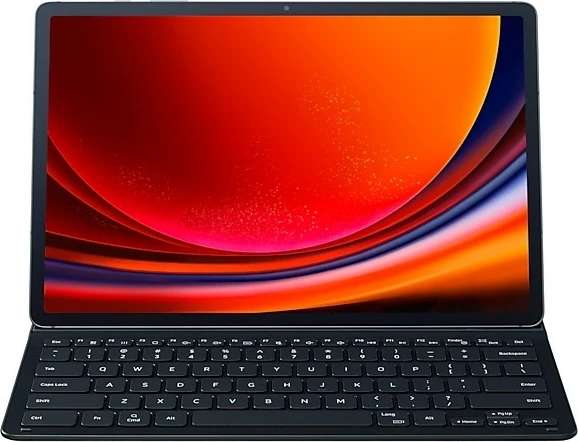 Mbështjellës me tastierë Samsung Galaxy Tab S9+, QWERTZ, Gjermanisht, i zi