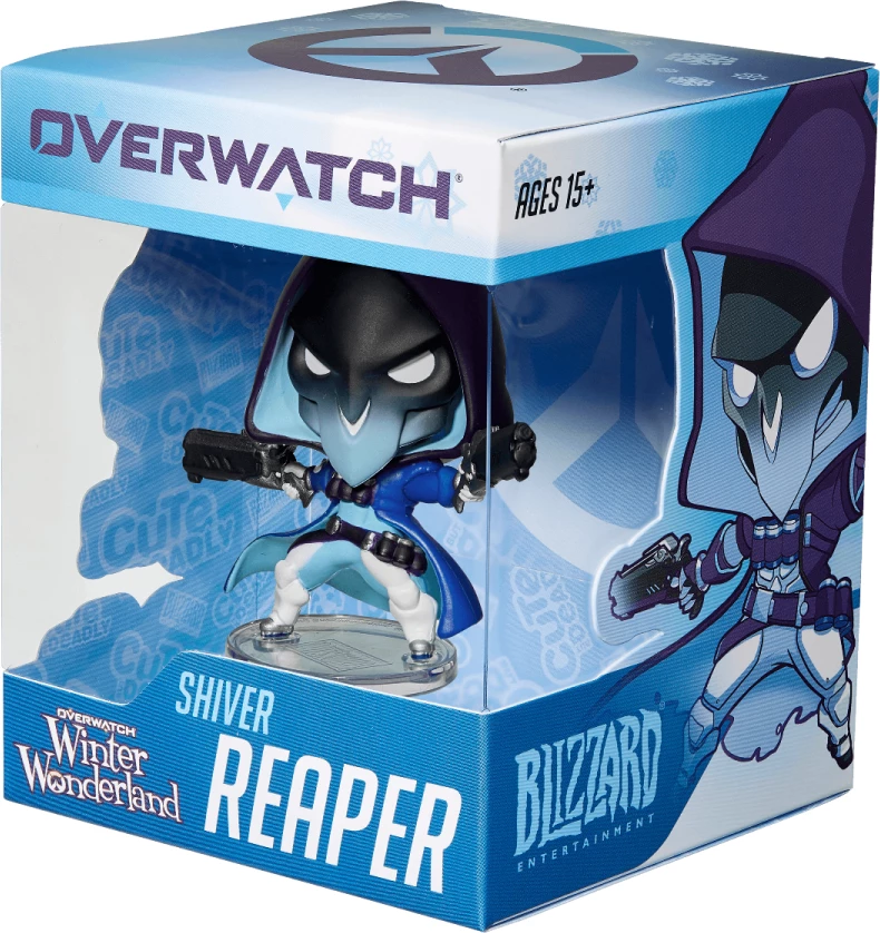 Figurë koleksionuese Blizzard Gear Overwatch Cute But Deadly Shiver Reaper 7 cm, blu