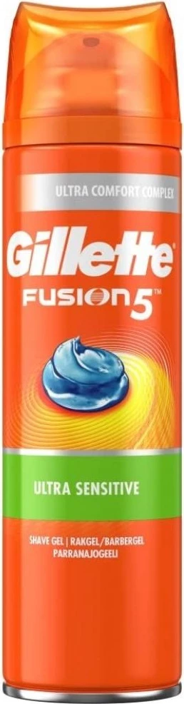 Xhel për rruajtje Gillette Fusion5 Ultra Sensitive për meshkuj 200ml