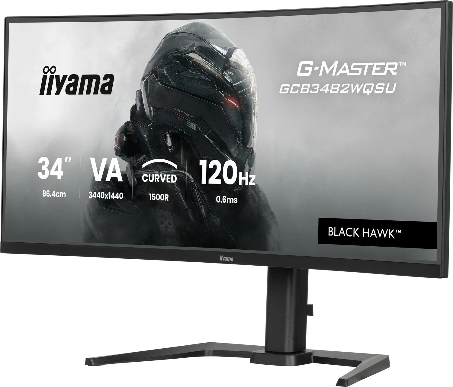Monitor gaming iiyama G-Master GCB3482WQSU-B1, 34 inch, UWQHD, 120Hz, 0.6ms, i zi
