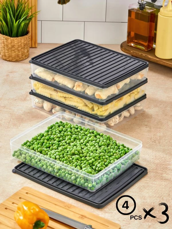 Set kuti për organizim (12 copë), ngjyrë antracit, VITABOX 2.8L