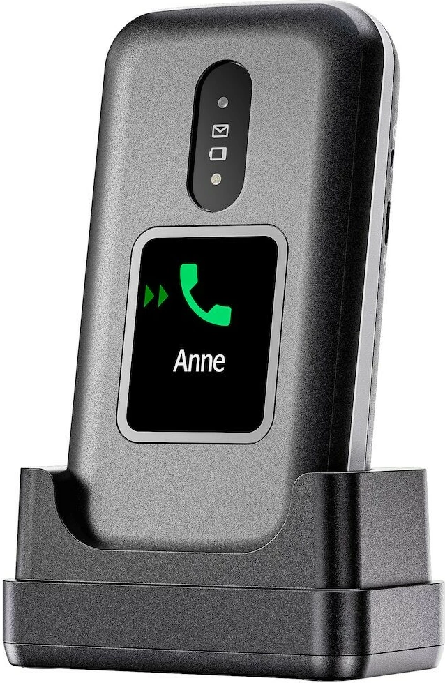 Celular Doro 2880, Clamshell, Single SIM, 320 x 240 pixels, Bluetooth, 1000 mAh, Zi, Bardhë