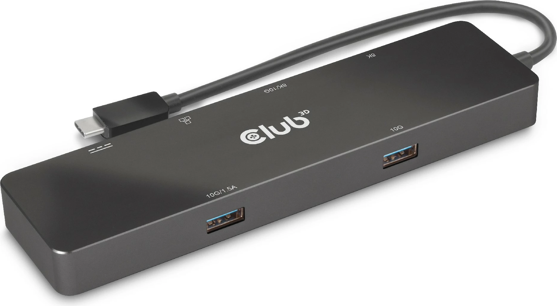 USB HUB Club3D 6in1, HDMI, 2xUSB-C, 2xUSB, LAN, 8K30Hz, PD100W, zi