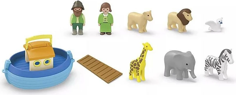 Set figurina Playmobil Junior 71681 Arka e Noes, 15 pjesë
