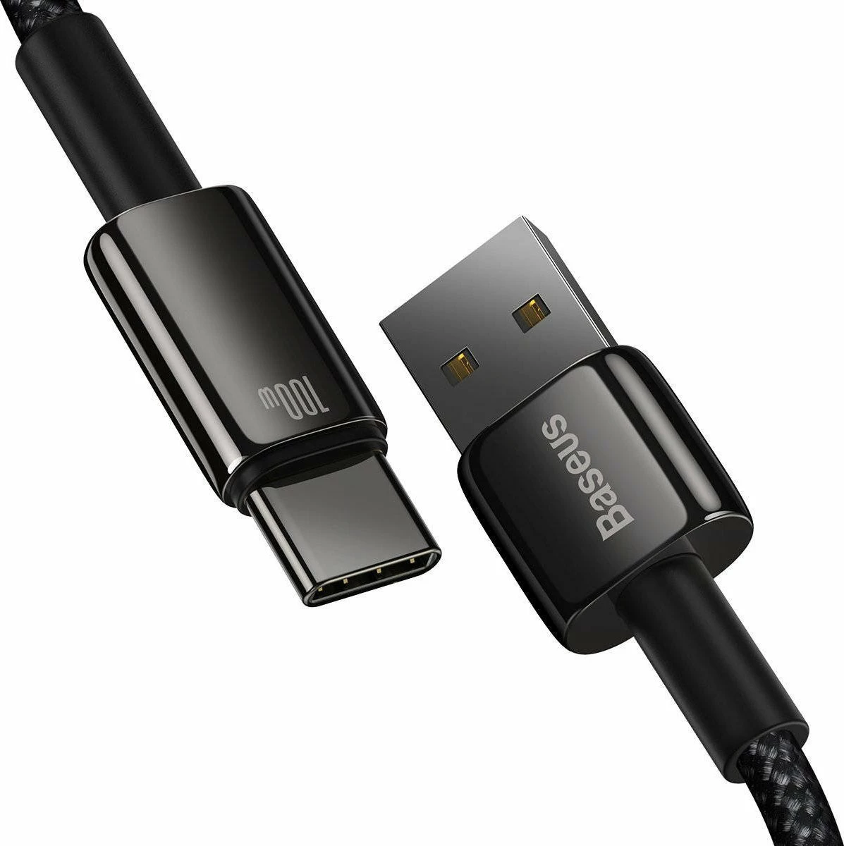 Kabllo USB-A në USB-C Baseus CAWJ000101 2m 100W USB 2.0, e zezë