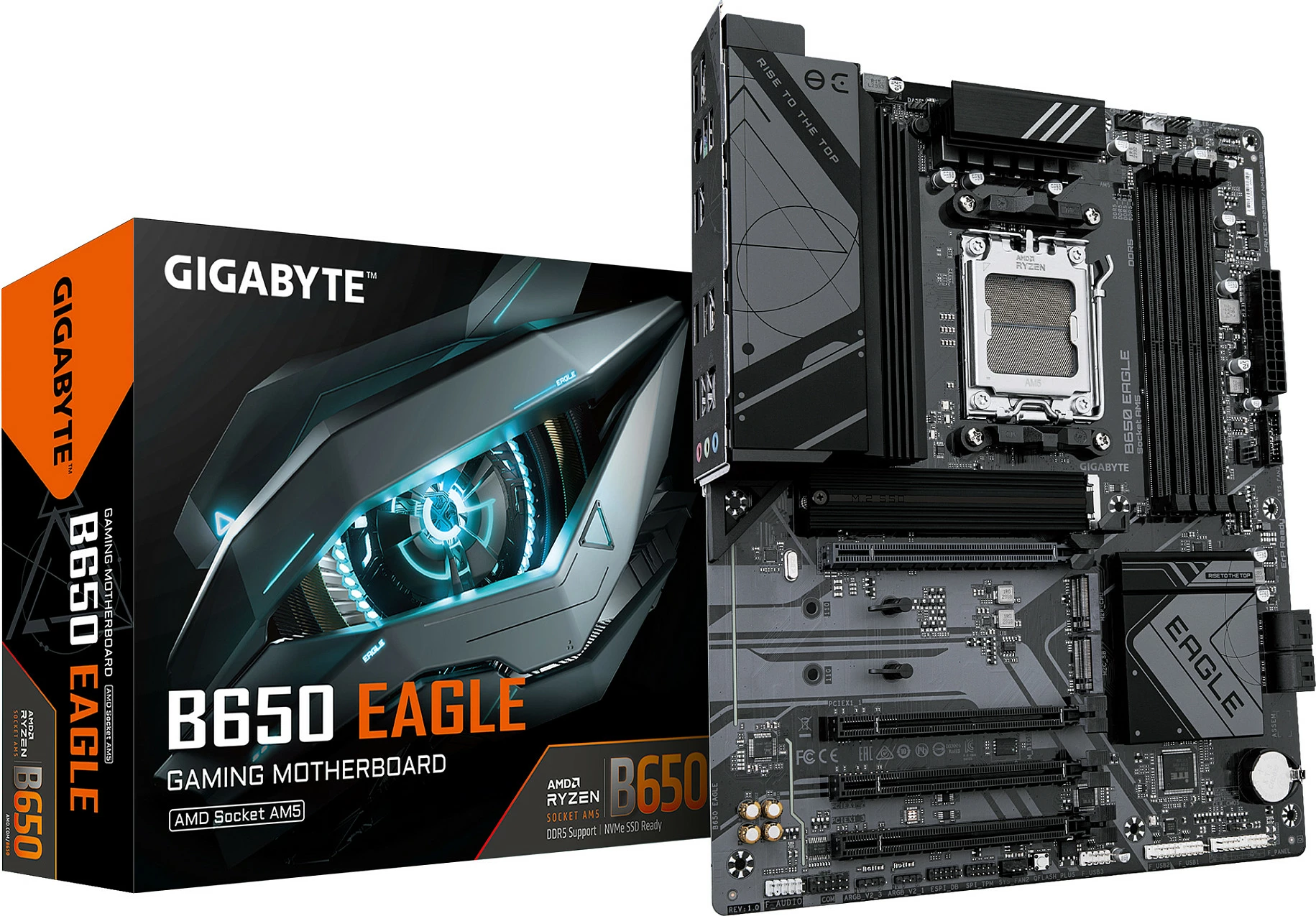 Pllakë amë Gigabyte B650 EAGLE, Socket AM5, DDR5, PCIe 5.0, e zezë