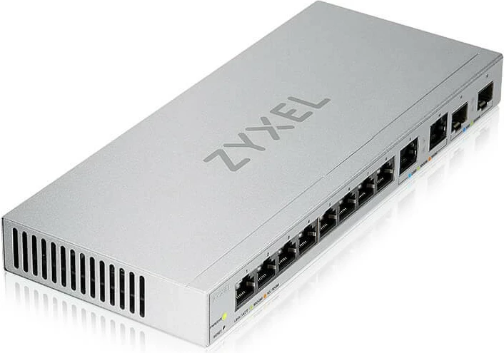 Switch i menaxhuar Zyxel XGS1210-12, 12 porta, 2x 2.5G, 2x SFP+ 10G, Argjend