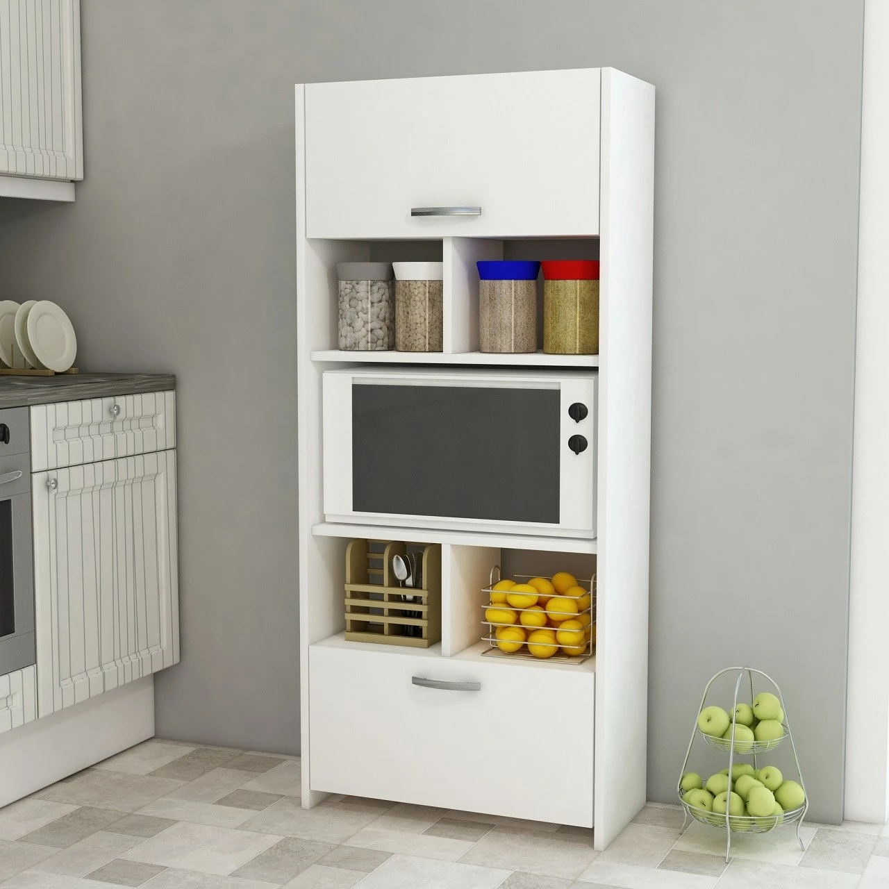 Dollap multifunksional Hanah Home, Albina, i bardhë