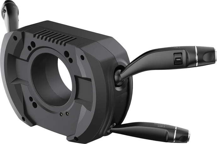 Manovra multifunksionale Moza Racing RS065 për PC, 28 butona të programueshëm, e zezë