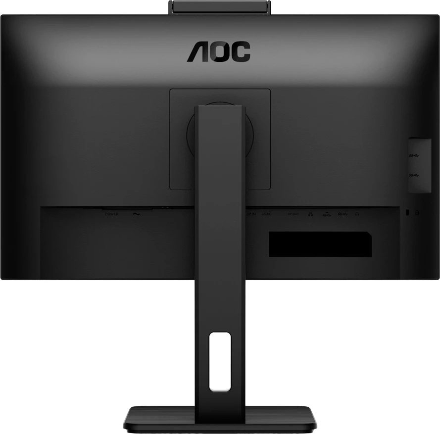 Monitor AOC Q27P3QW 27" QHD IPS 100Hz me webcam 2MP, USB hub, altoparlantë, Full Ergo, i zi