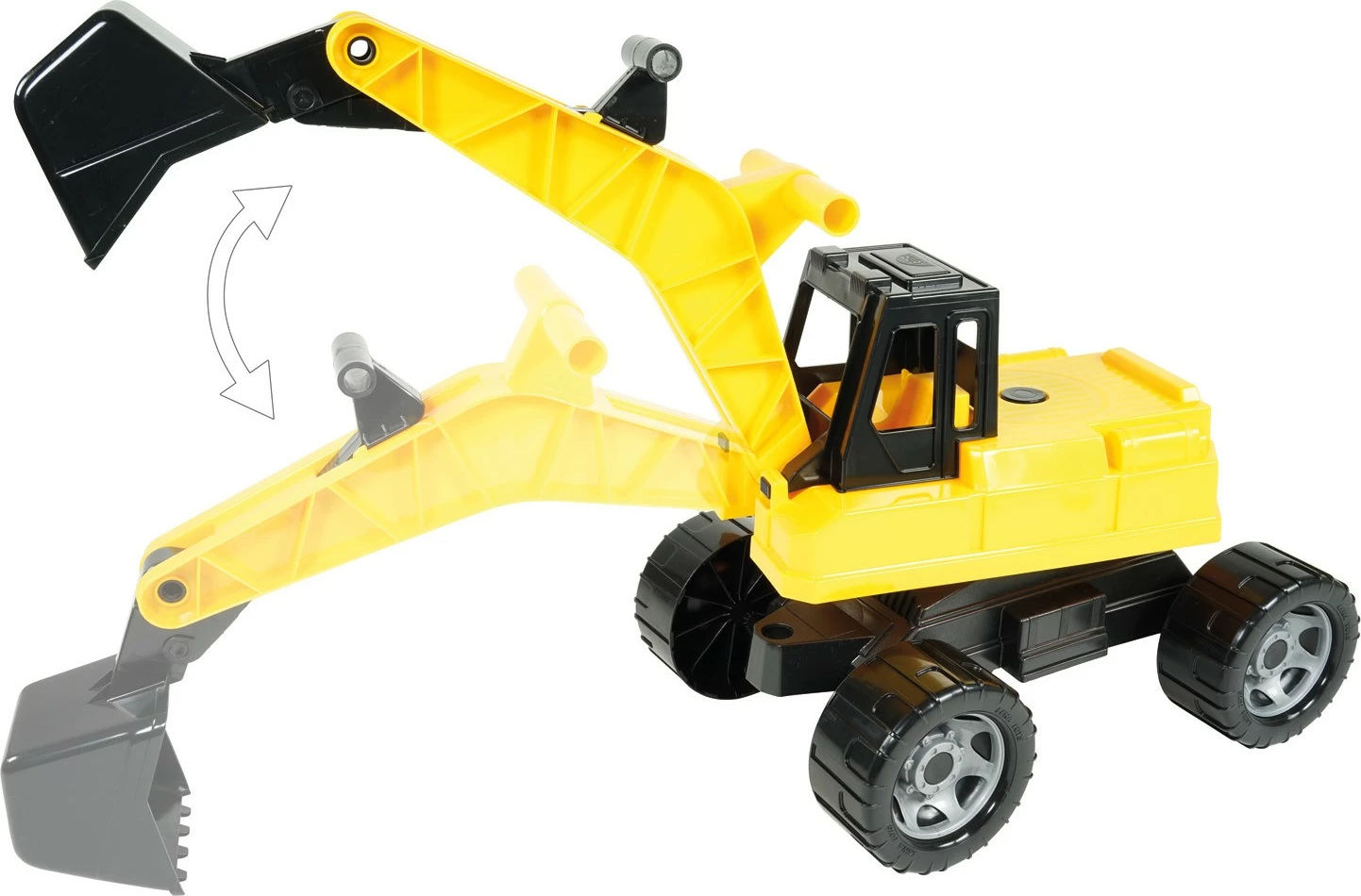 Ekskavator lodër Lena 70 cm, plastikë, verdhë/zi