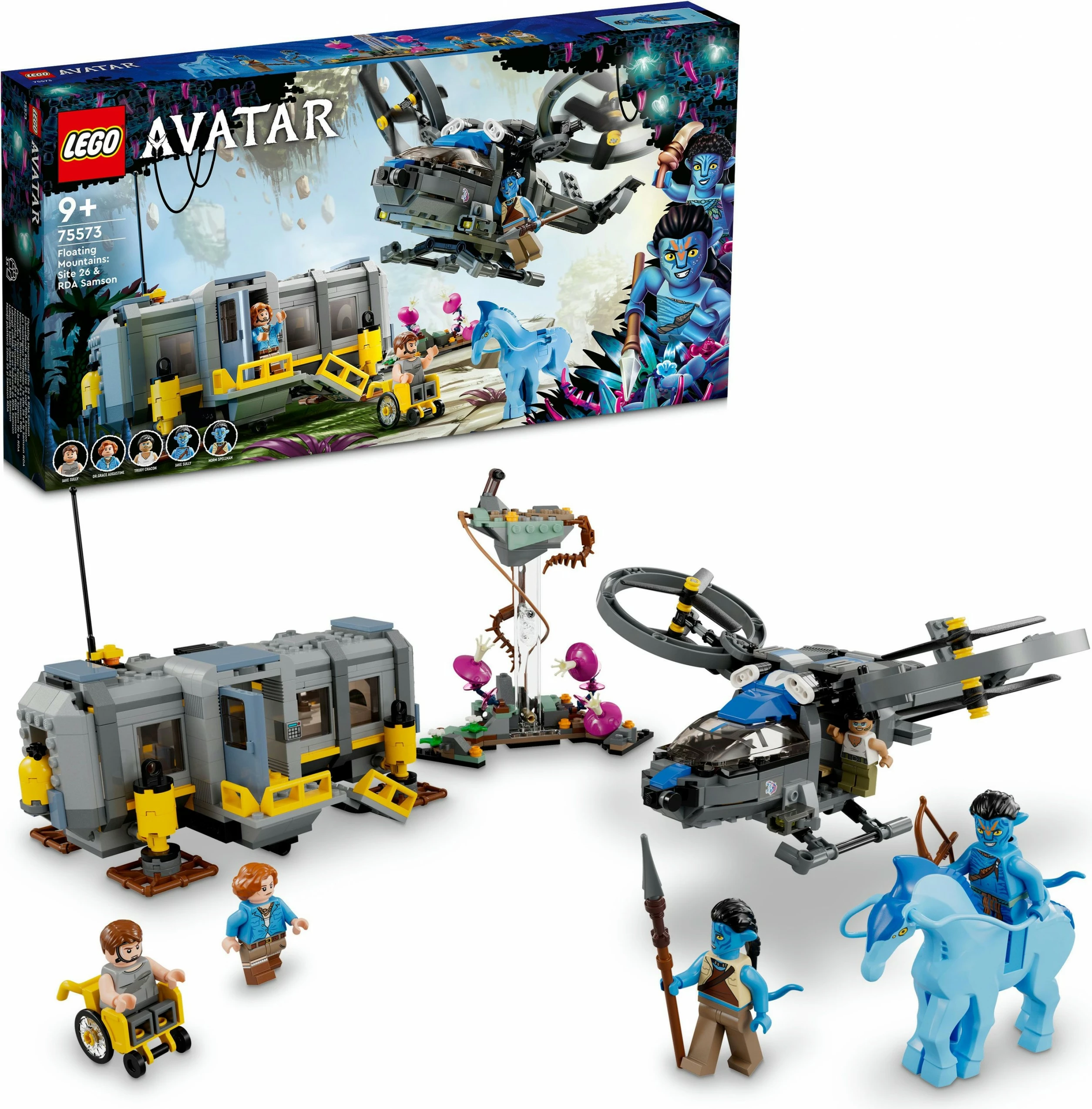 Set për ndërtim LEGO Avatar Floating Mountains: Site 26 & RDA Samson, 887 pjesë, Multikolor