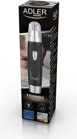 Trimmer hunde dhe veshësh, Adler AD 2911, me bateri AA, i portativ, i zi