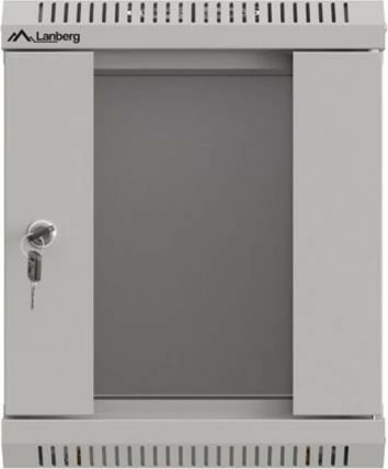 Kasë rrjeti Lanberg WF11-3306-10S, 6U, 10", xham, gri, montim në mur