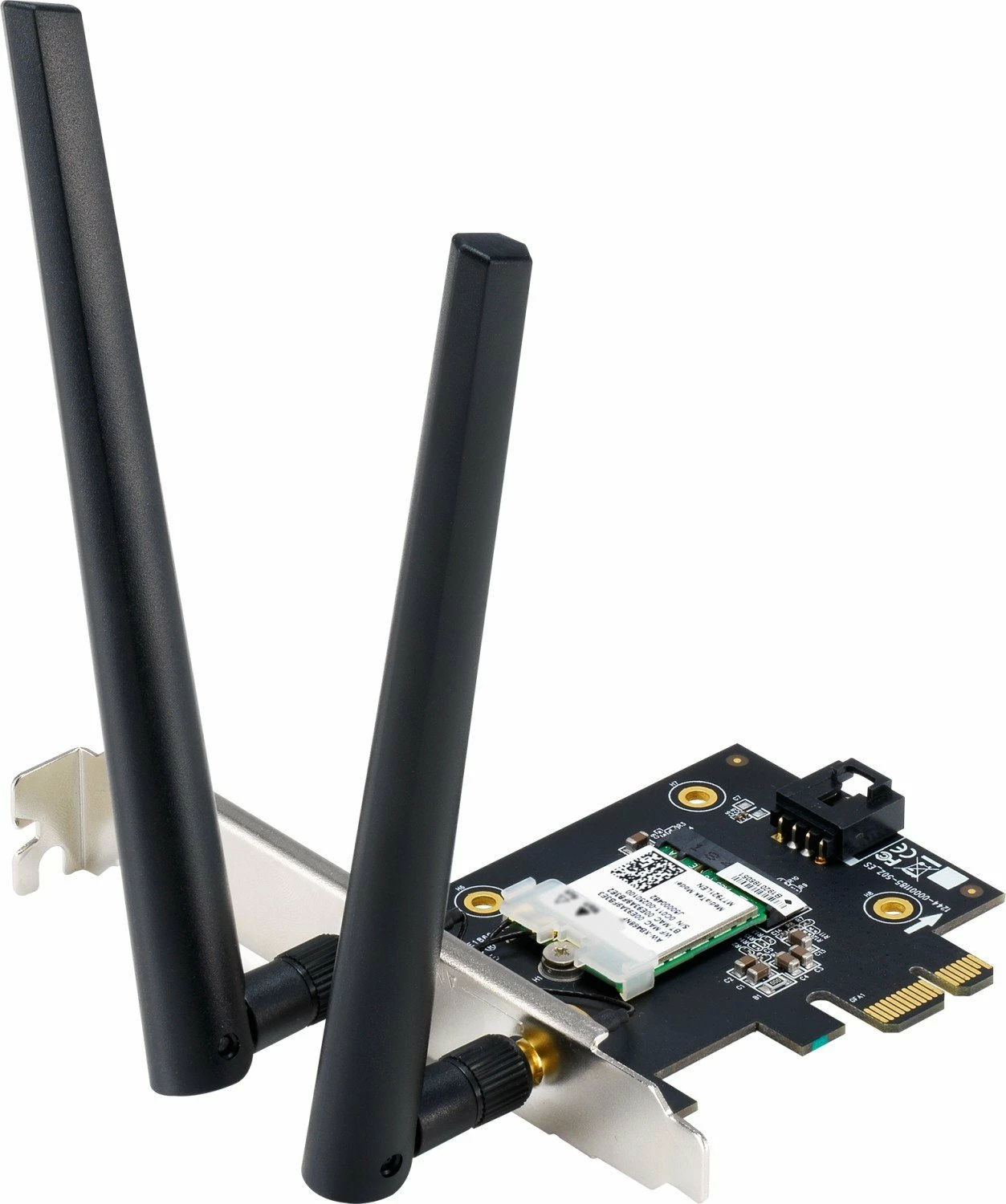 Kartë rrjeti Wi‑Fi Asus PCE-AXE5400 (90IG07I0-ME0B10), PCIe, Wi‑Fi 6E, Bluetooth 5.2, 2402 Mbps, WPA3, e zezë