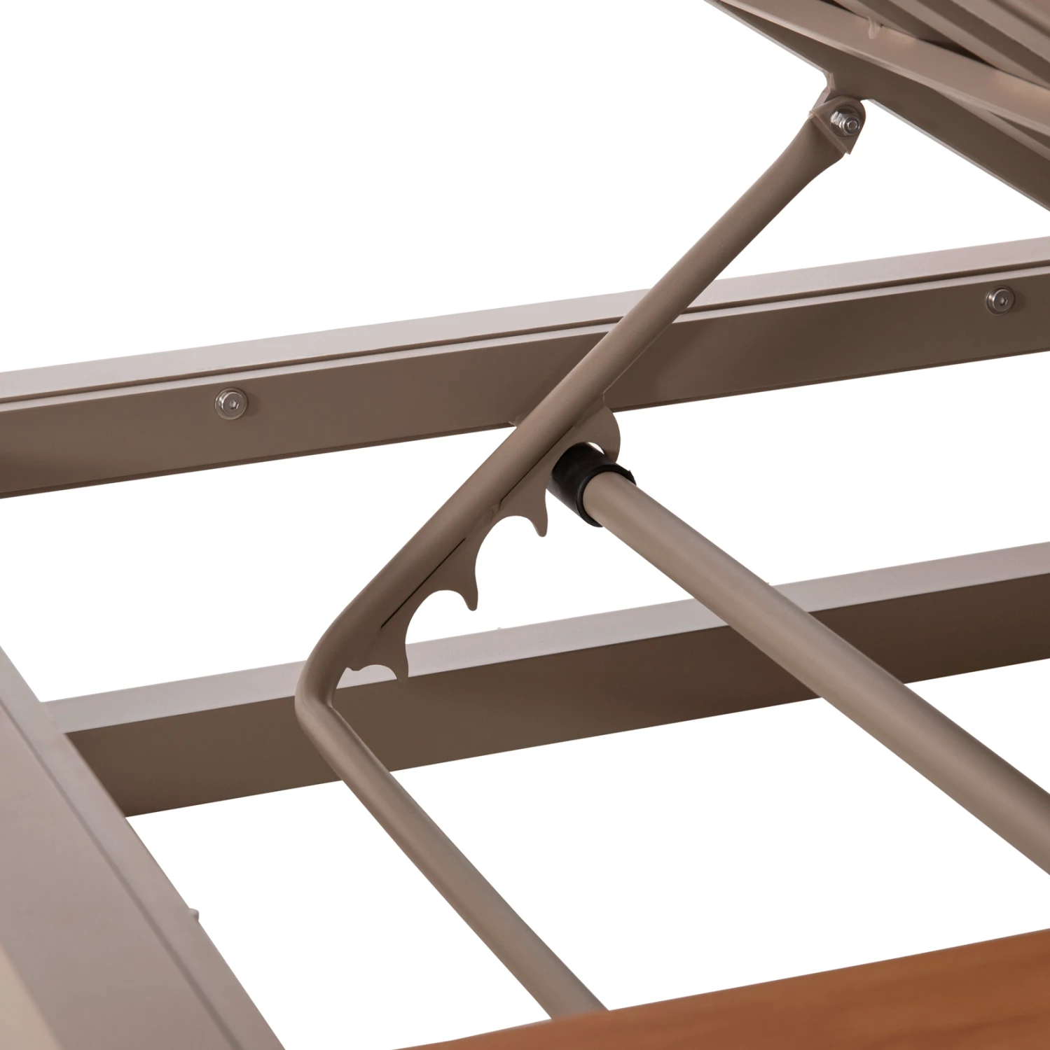 Shezlong dopio me hije, alumin, ngjyrë kapuçino, GALLANT FH6097.04, 2x2x2m