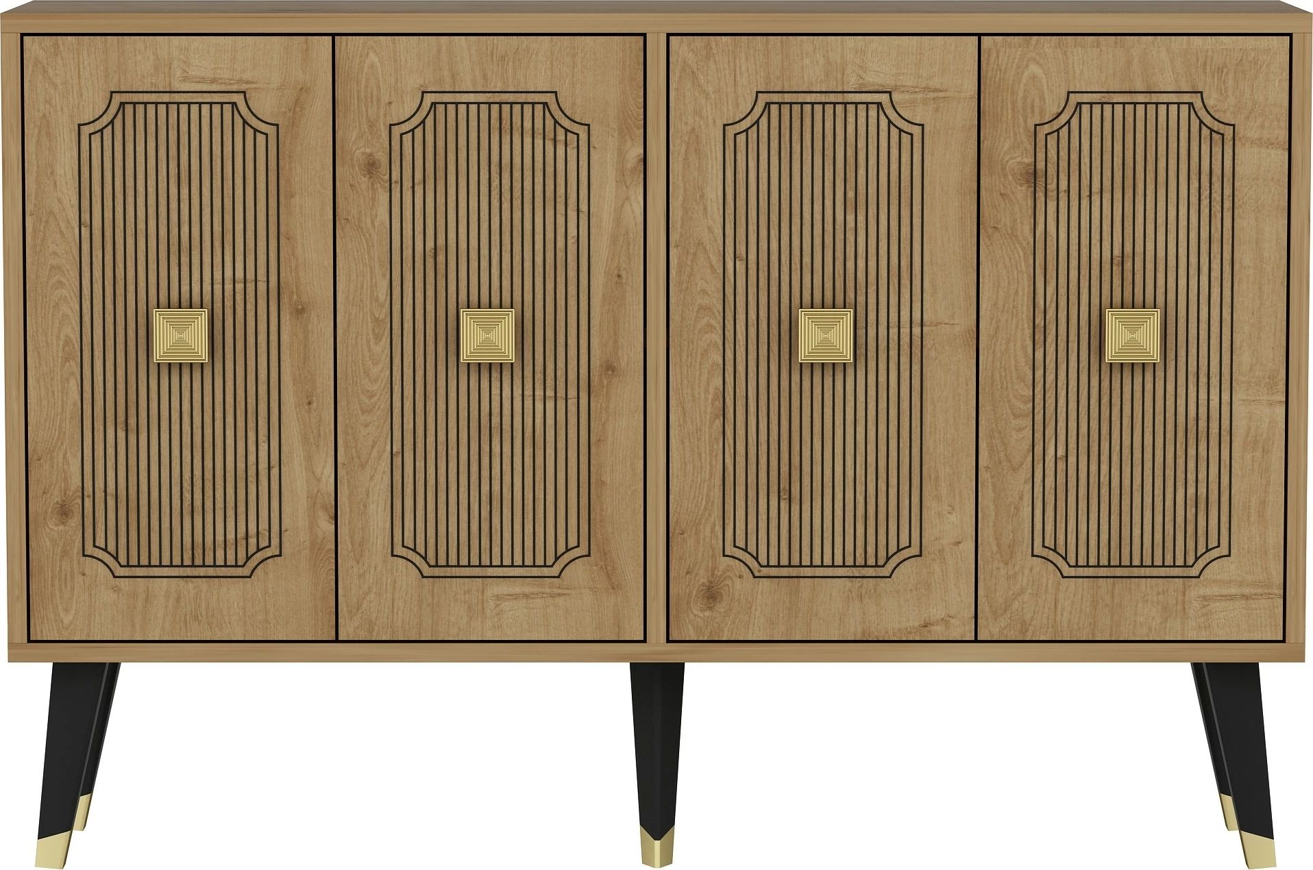 Konsol Skye Decor, ngjyrë lis safir, ar