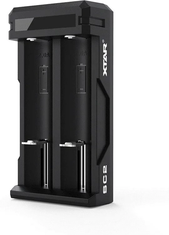 Karikues baterish XTAR SC2, për 2 bateri, Li-Ion, i zi