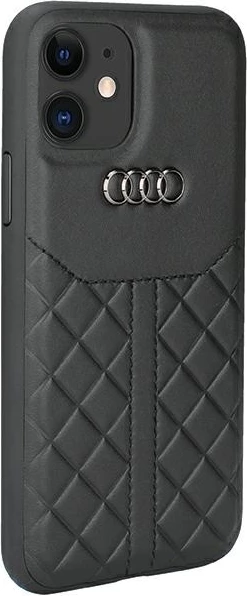 Mbështjellës Audi Genuine Leather për iPhone 11/XR 6.1", lëkurë natyrale, i zi