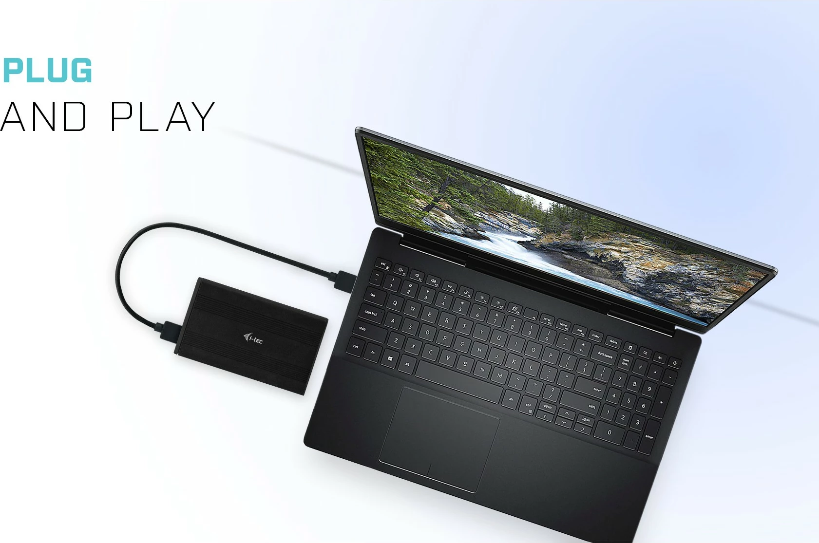 Kasë e jashtme I-Tec USB për hard disk 2.5 inç, e zezë