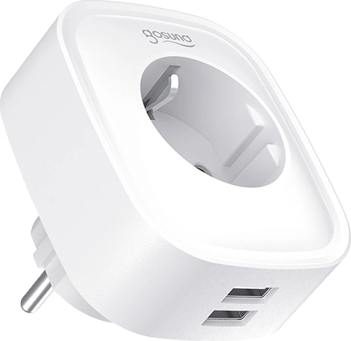 Prizë e mençur Gosund SP112-M me 2xUSB, set prej 2 copë, WiFi, e bardhë
