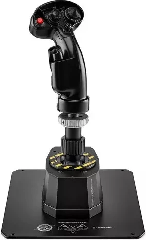 Joystick fluturimi Thrustmaster AVA F/A-18 Super Hornet, 19 butona, për PC, i zi