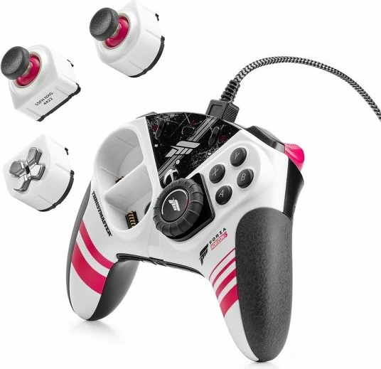 Kontroller gaming Thrustmaster eSwap XR Pro Controller Forza Horizon 5 Edition, modul timoni Racing Wheel, për Xbox Series X|S/Xbox One/PC, bardhë/rozë