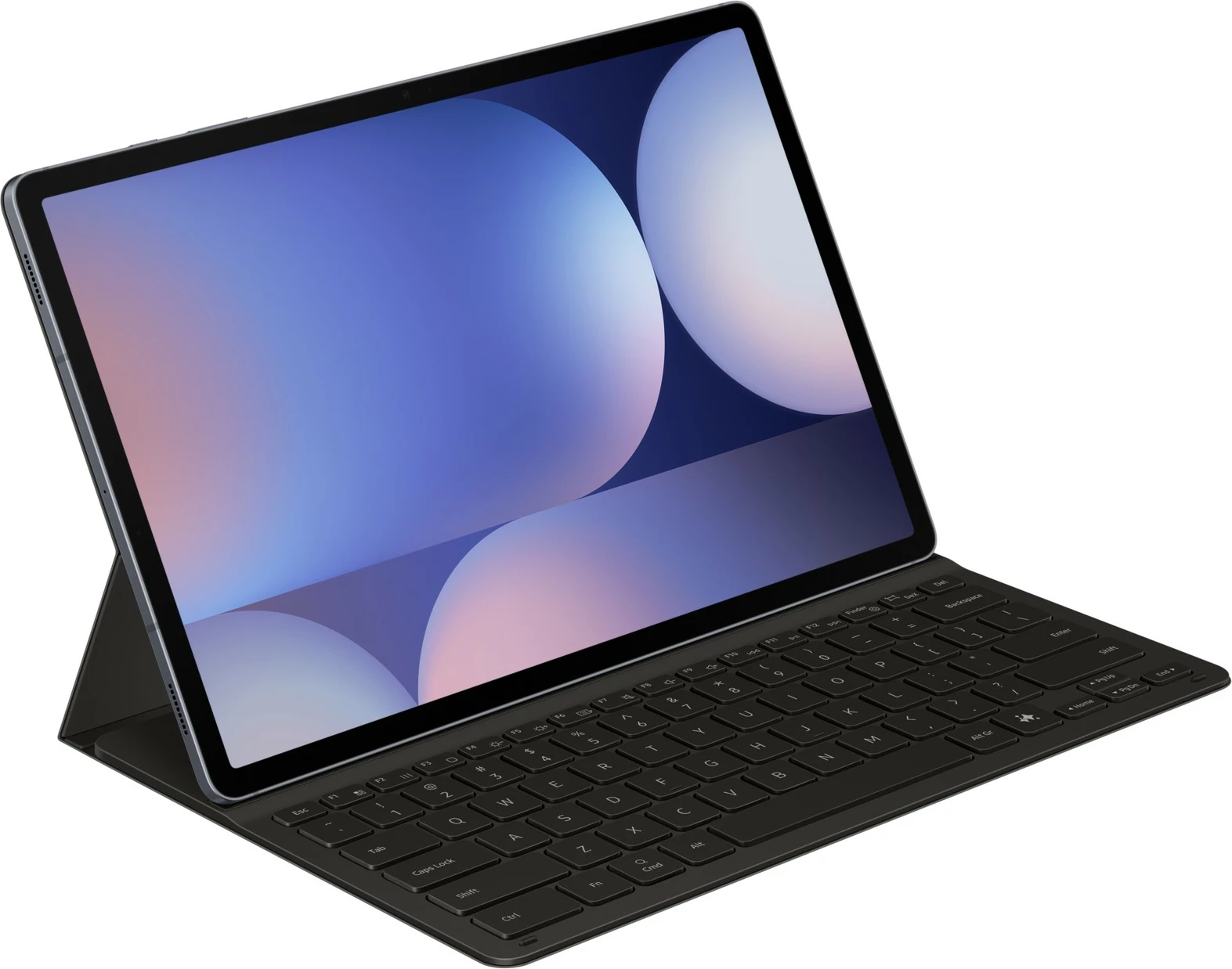 Mbështjellës tastierë Samsung EF-DX820, QWERTZ, Gjermanisht, Touchpad, Galaxy Tab S10+, Galaxy Tab S9+, Galaxy Tab S9 FE+, E zezë