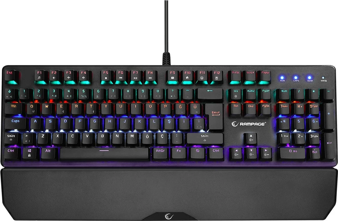 Tastierë mekanike Rampage KB-R86 UMBRA Blue Switch, e zezë