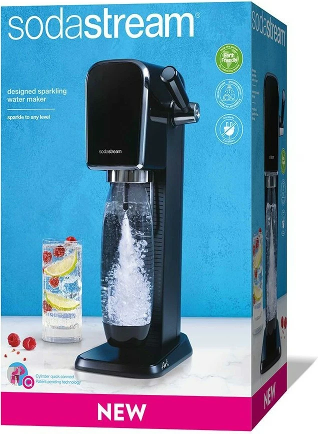 Aparat për gazifikim SodaStream ART, 1 L, 60 L, e zezë, çelik