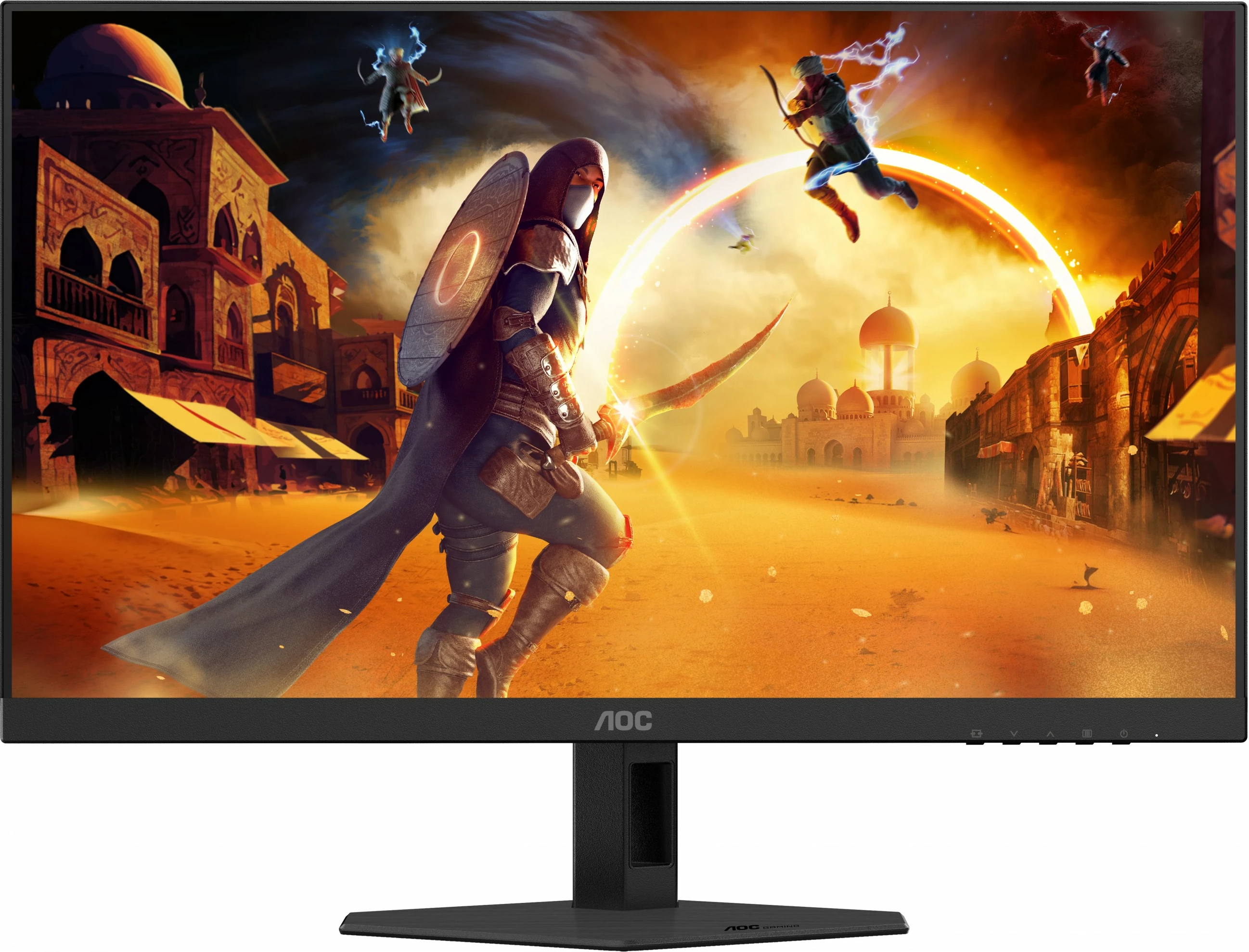 Monitor gaming AOC 27G4HRE 27 inç, Full HD, 200Hz, IPS, i zi/kuq