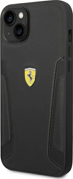Mbështjellës Ferrari FEHCP14MRBUK për iPhone 14 Plus 6.7", lëkurë, i zi