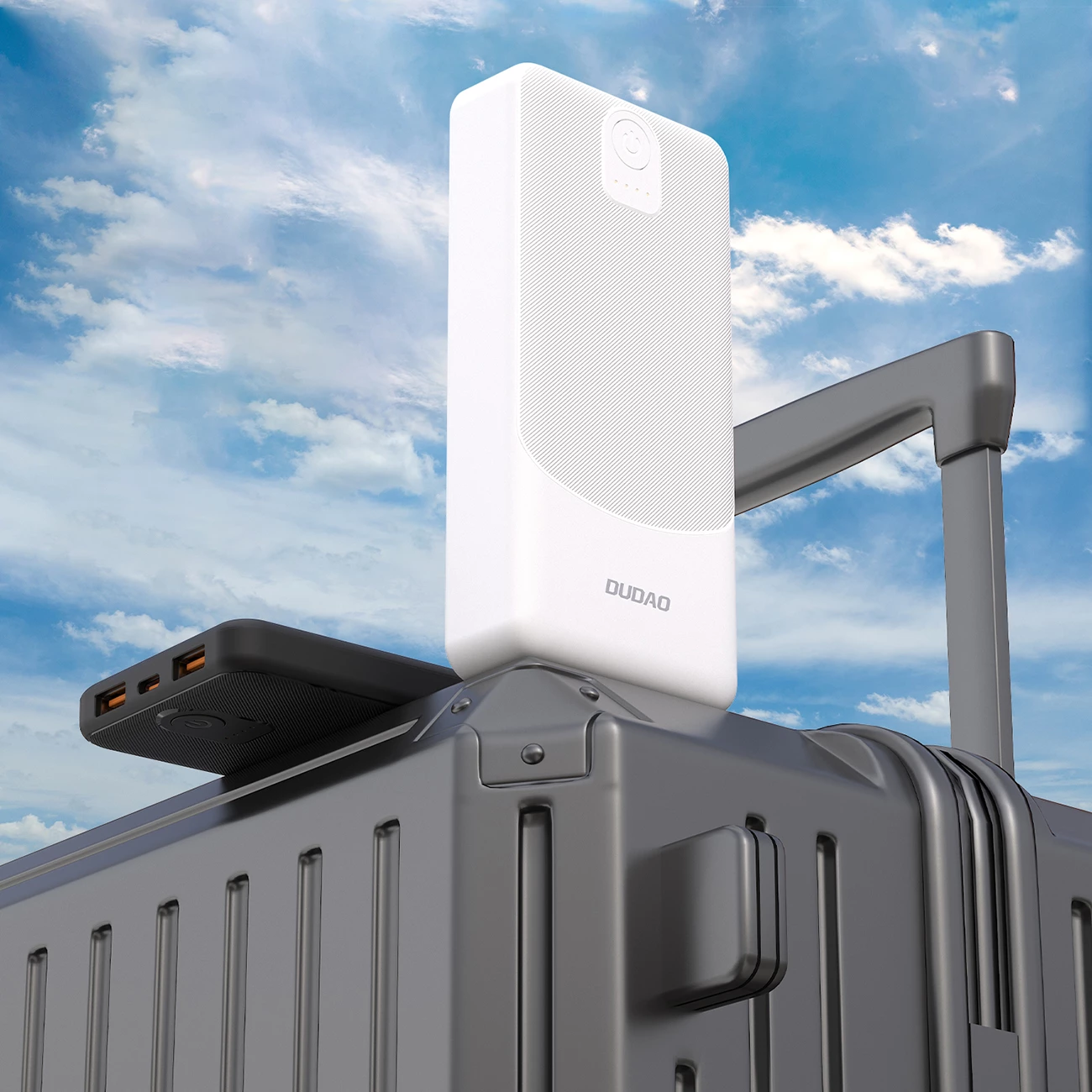 Powerbank Dudao K10, 10000mAh, 2x USB-A, USB-C, e zezë