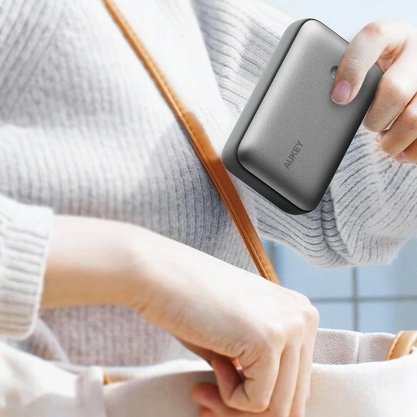Power bank AUKEY PB-Y57 Spark Mini, 20000mAh, 22.5W, 2xUSB, Gri