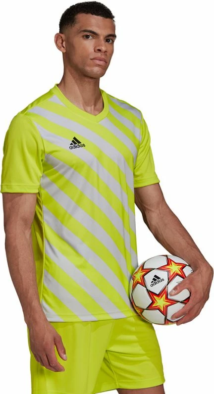 Fanellë adidas për meshkuj, e zezë dhe e verdhë