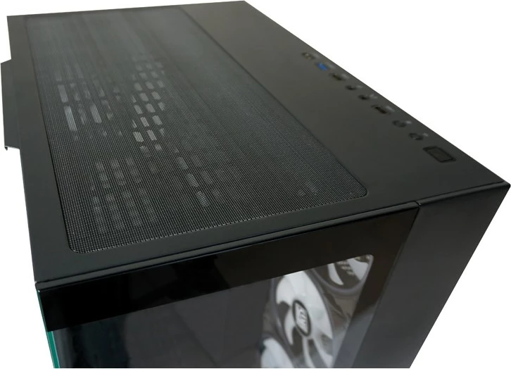 Kasë LC-Power 809B Dark Storm_X, Midi Tower, ATX, RGB, e zezë