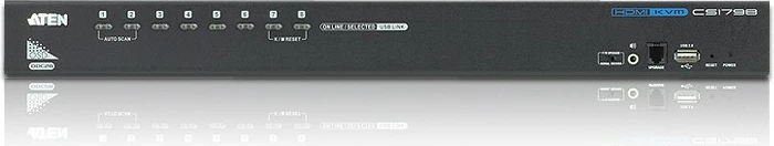 KVM switch ATEN CS1798, 8 porta, HDMI, USB, e zezë