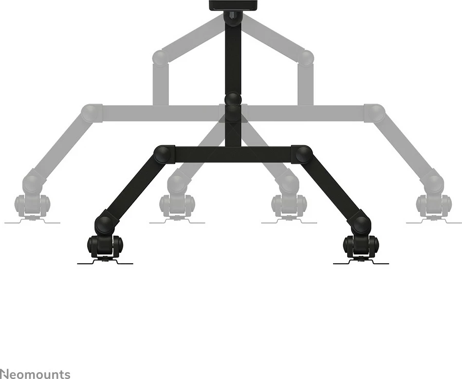 Mbajtës muri për dy monitorë Newstar FPMA-W960D, deri 27 inç, rrotullues, i zi