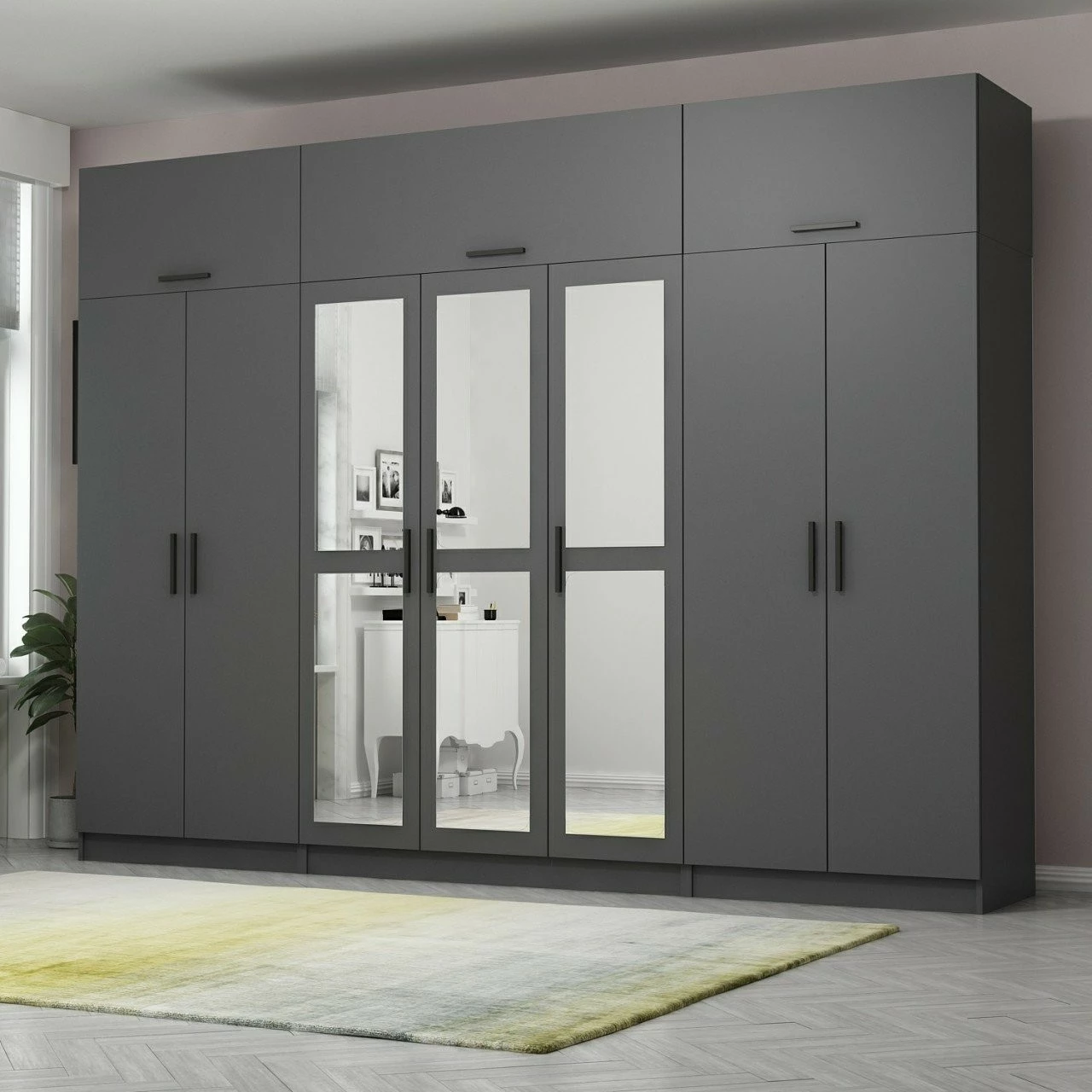 Dollap Skye Decor, ngjyrë antracit, 5190