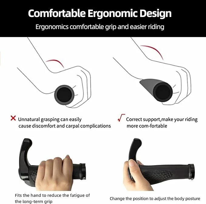 Doreza biçiklete Rockbros BT1007B me horns, e zezë