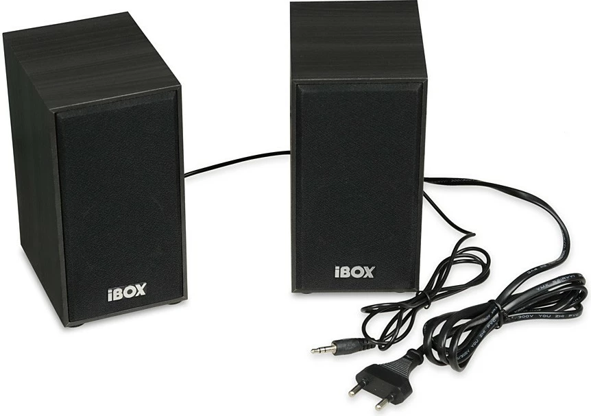 Set altoparlantësh iBOX IGLSP1B 2.0, druri i zi
