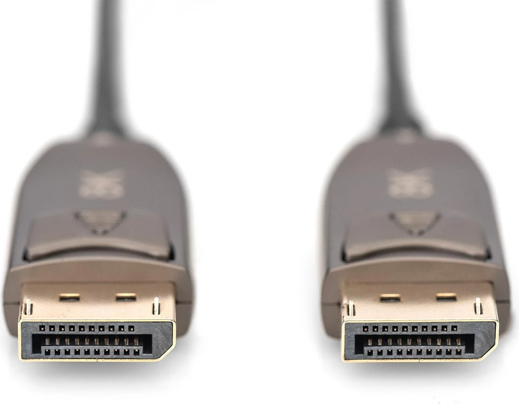 Kabllo DisplayPort DIGITUS, 20 m, UHD 8K, E zezë