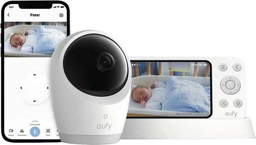 Monitor foshnje EUFY E21, ekran portativ, lidhje smart, i bardhë