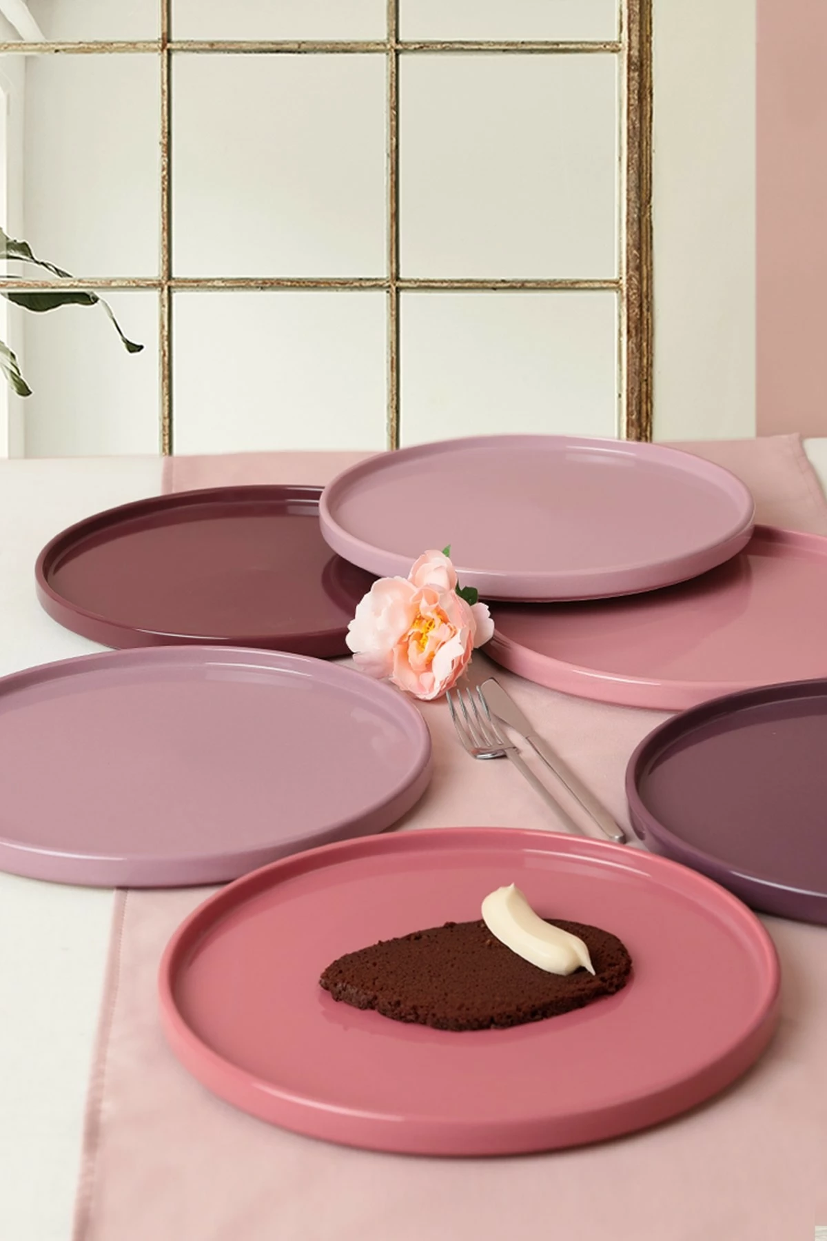 Set pjatash shërbimi, shumëngjyrëshe, 27cm (6 copë), Hermia Concept, ST038206F18XA000000MATSS00