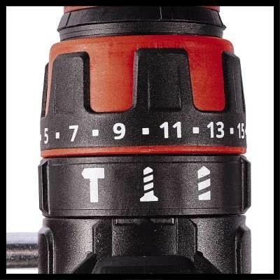 Trapano Einhell TE-CD 18/48 Li-i-Solo, 18V, pa çelës, 2 shpejtësi, i zi/kuq